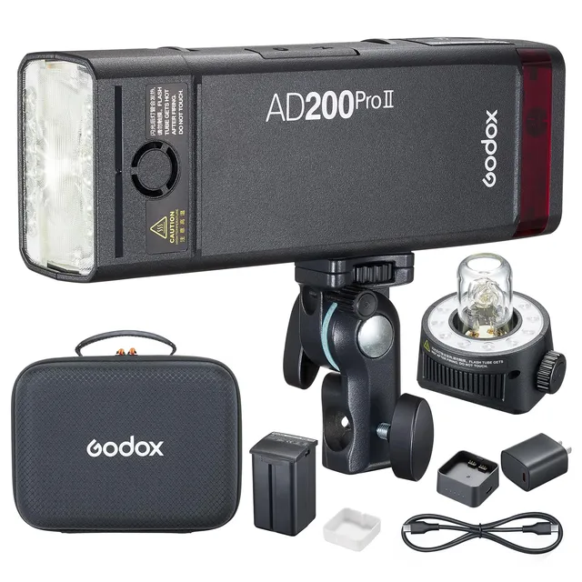 godox-ad200pro-ii-kompaktblitz-200ws-mit-ttl-hss-und-2980mah-akku image 1