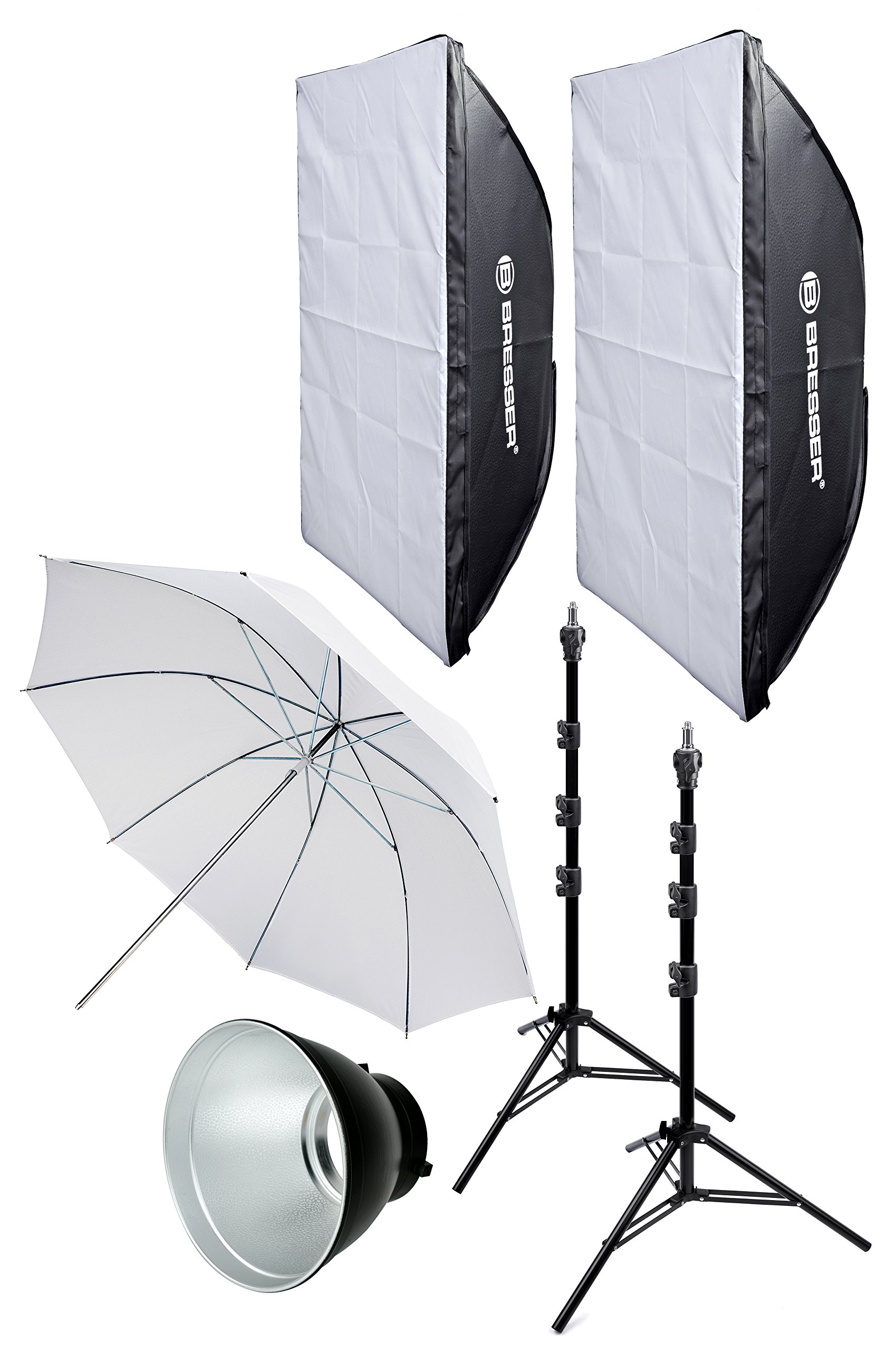 bresser-studioblitz-aktionspaket-fotostudio-set-mit-2x-softbox-60x90-cm-stativen image 1