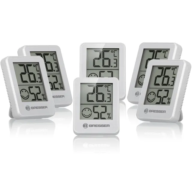 bresser-climatemp-thermo-hygrometer-6er-set-wei image 1