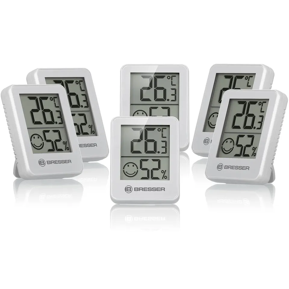 bresser-climatemp-thermo-hygrometer-6er-set-wei image 1