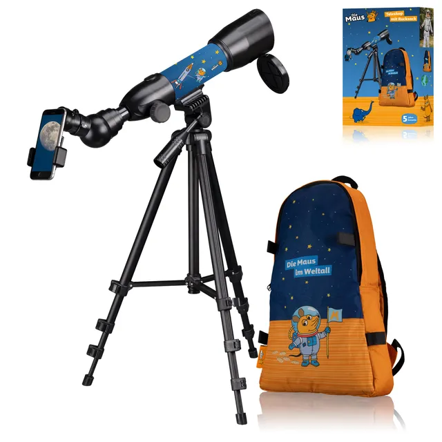 bresser-diemaus-kinder-refraktor-teleskop-50-350-mit-rucksack image 1