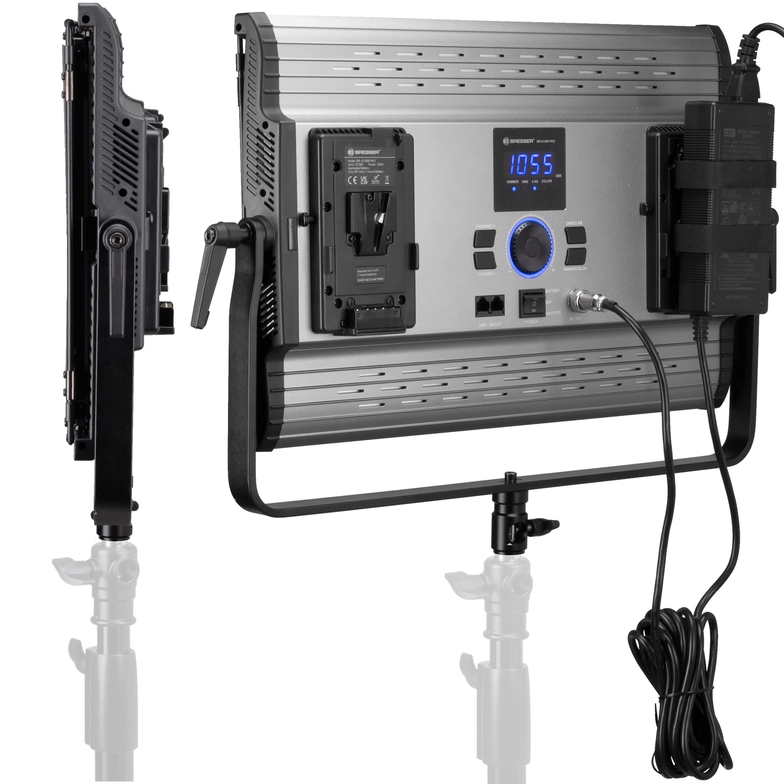 bresser-br-s150b-pro-led-panel-bi-color-150w-15-000-lumen-dimmbar image 4