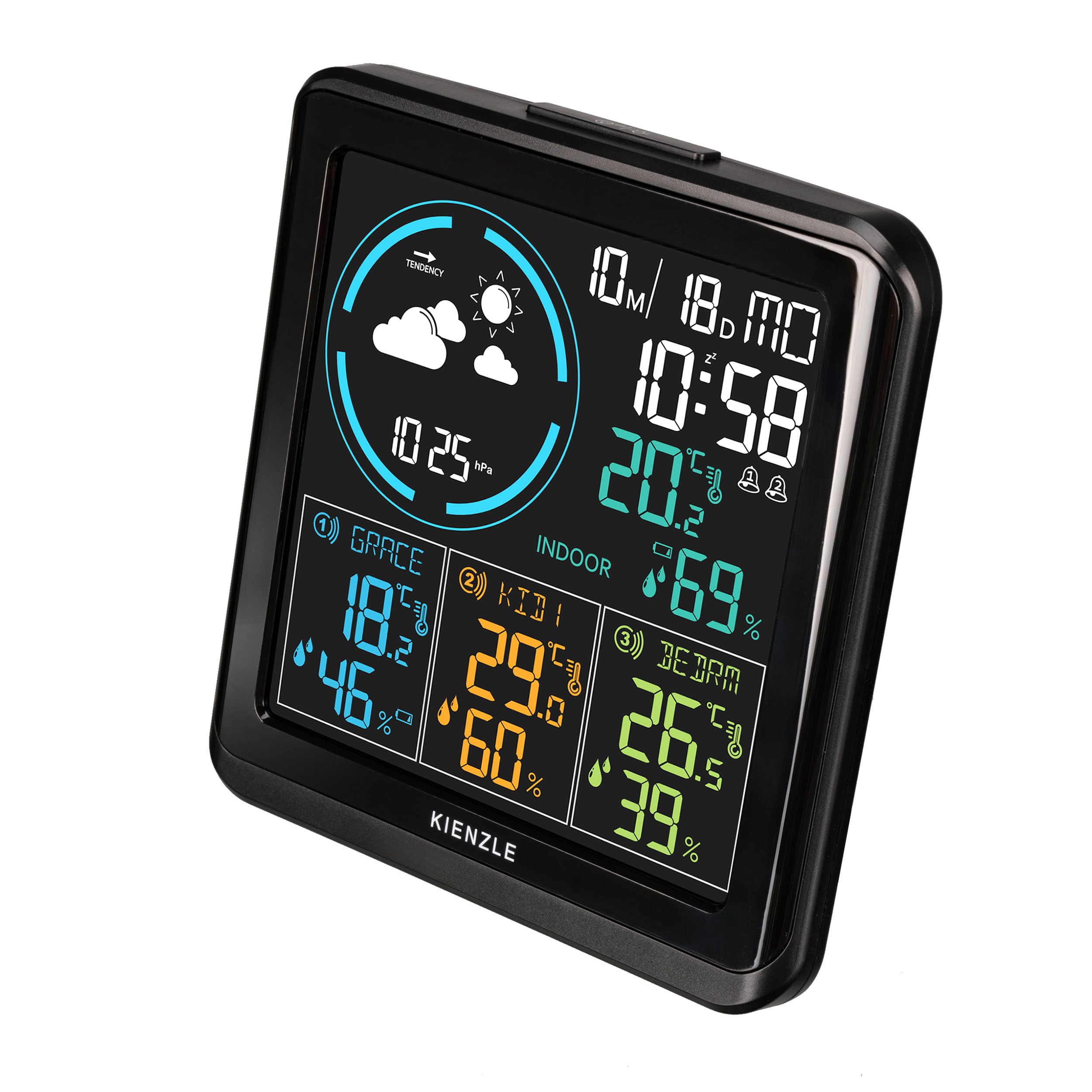 bresser-kienzle-wetterstation-funk-mit-3-au-ensensoren-und-farbdisplay image 6