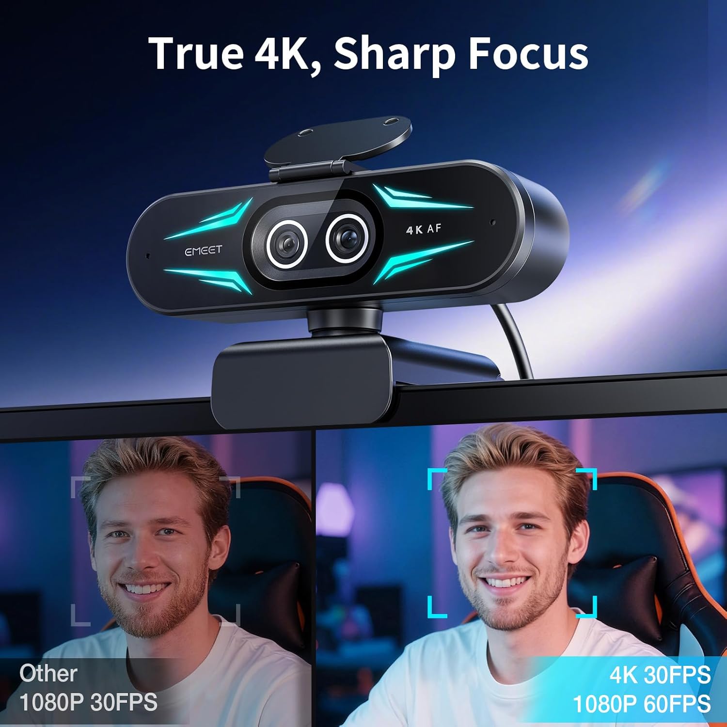 emeet-smartcam-c60e-4k-dual-streaming-kamera-mit-11x-hybrid-zoom image 3