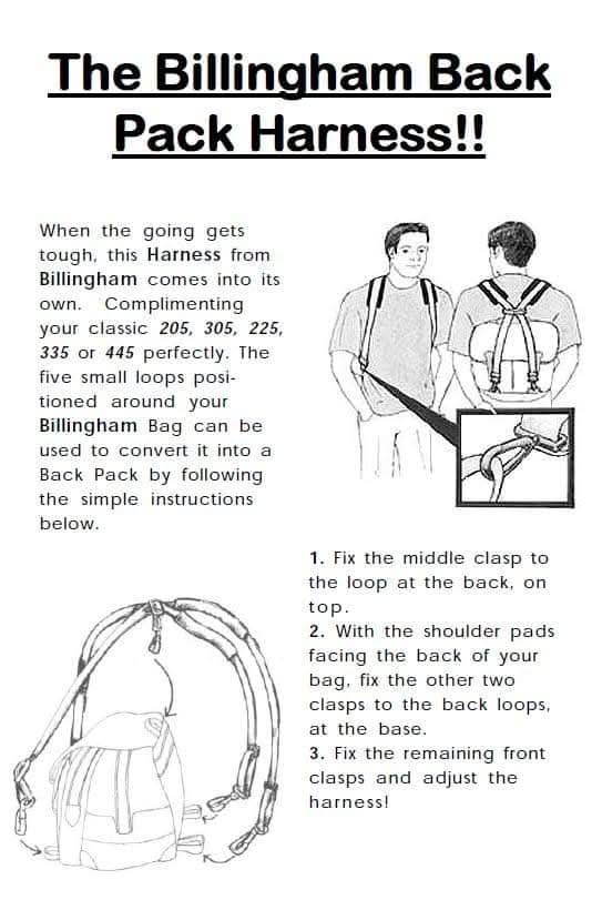 billingham-back-pack-harness-rucksack-tragegurt-produktion-bis-2013 image 5