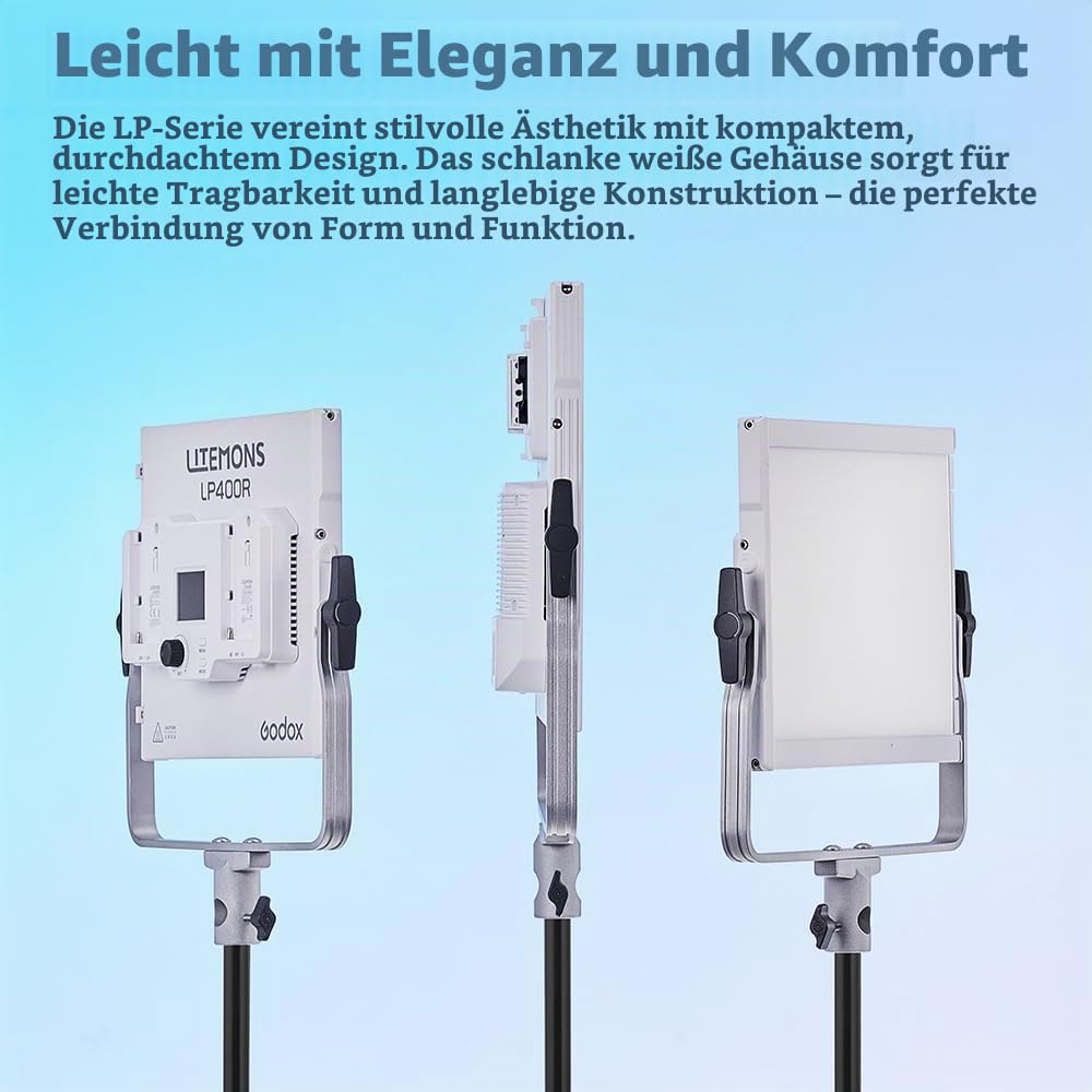 godox-litemons-lp600bi-bi-colour-led-light-panel-60w-2800k-6500k-mit-barndoors image 6