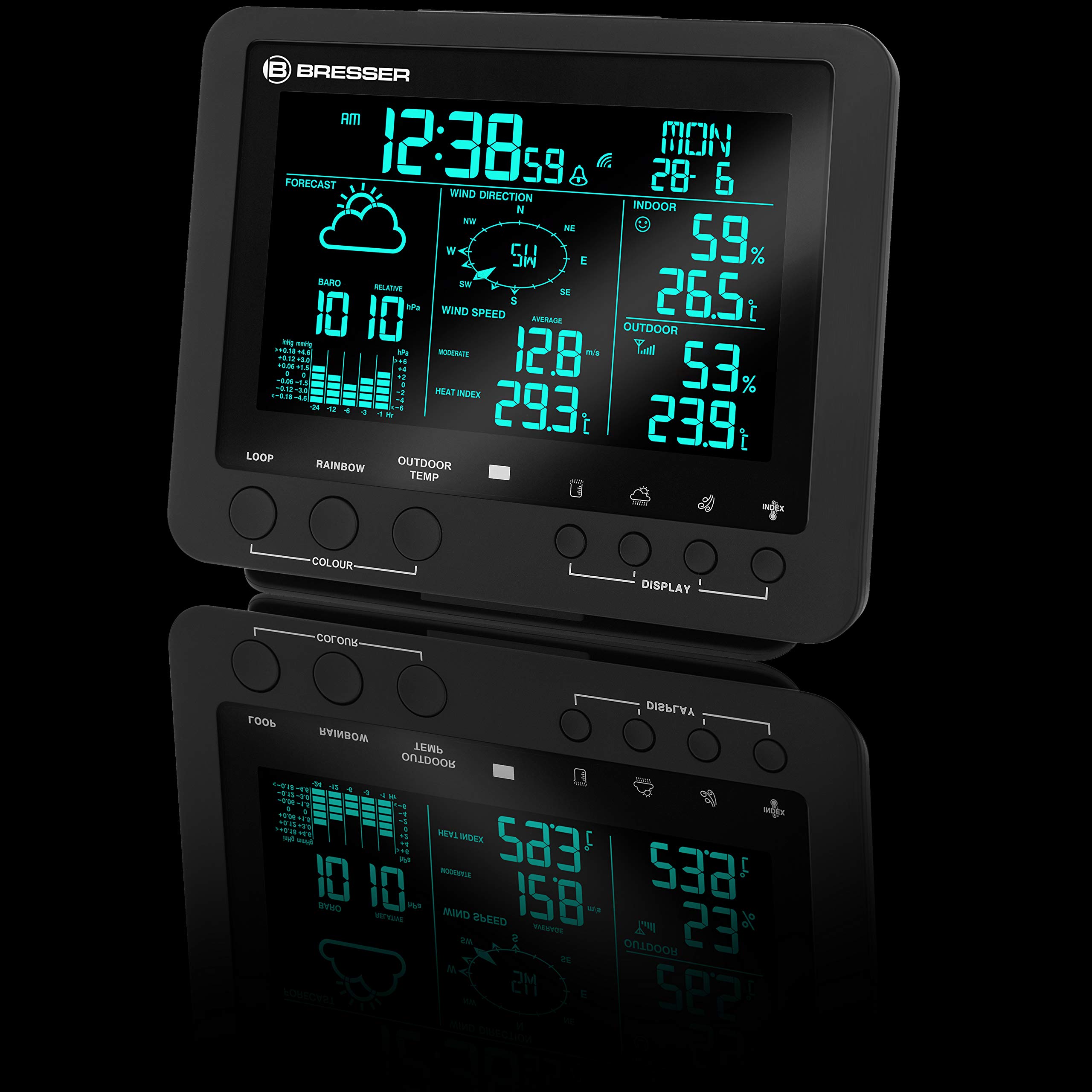 bresser-basisstation-ersatz-f-r-7002520-farb-wetter-center-schwarz image 7