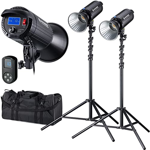 bresser-br-200s-cob-led-tageslicht-dual-kit-2x-200w-5600k-bowens image 8