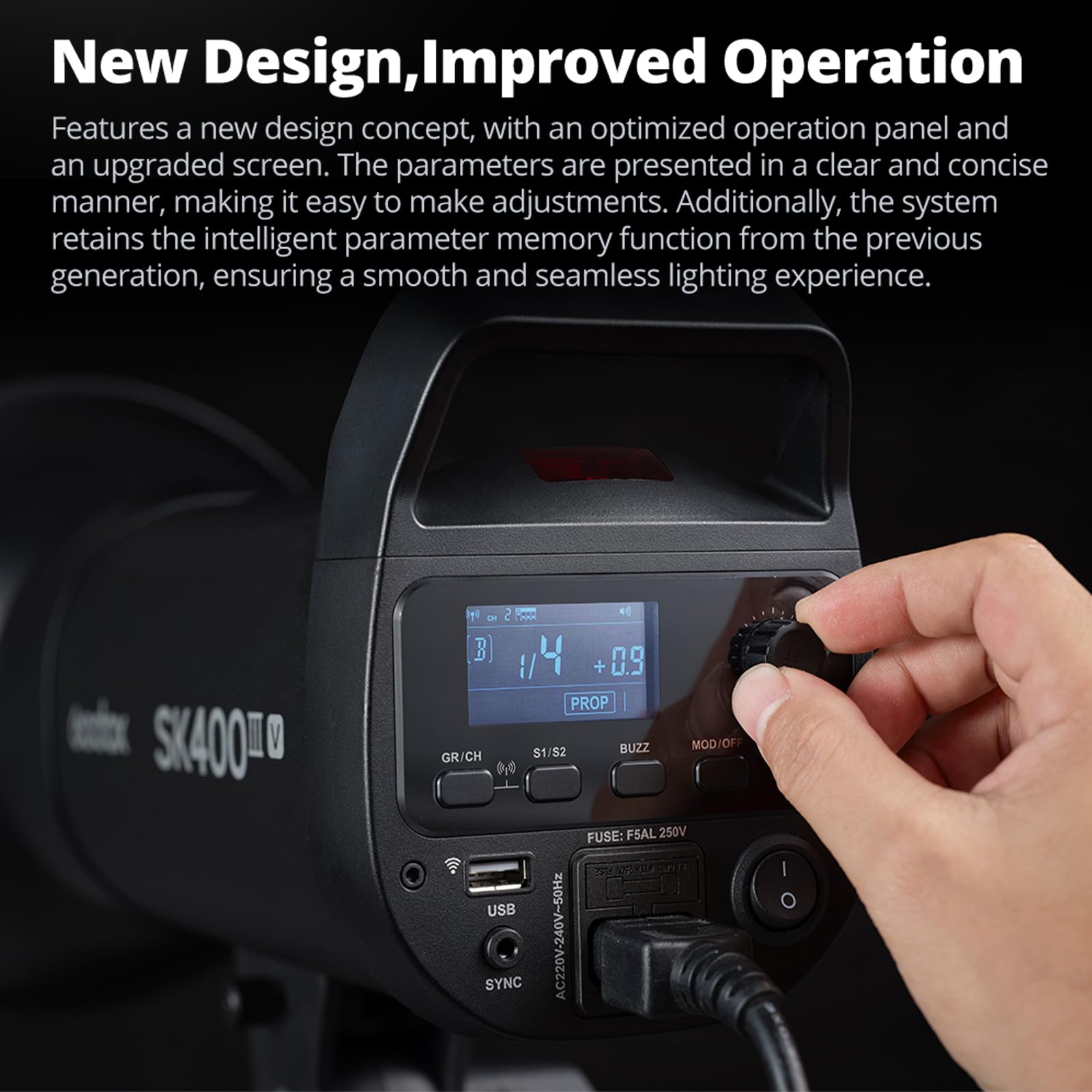 godox-sk300iiiv-studioblitz-300-ws-mit-bowens-mount-und-led image 3