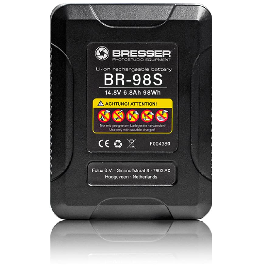 bresser-br-98s-v-lock-akku-98-wh-6800-mah-f-r-kamera-und-licht image 1