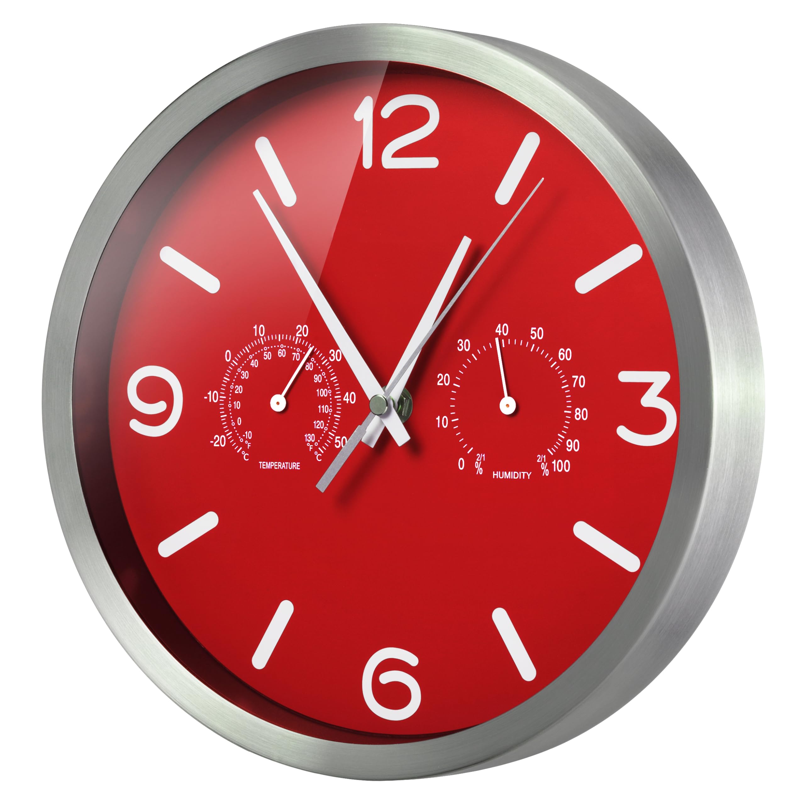 bresser-funkuhr-mytime-nd-thermo-hygro-wanduhr-250-mm-rot image 4
