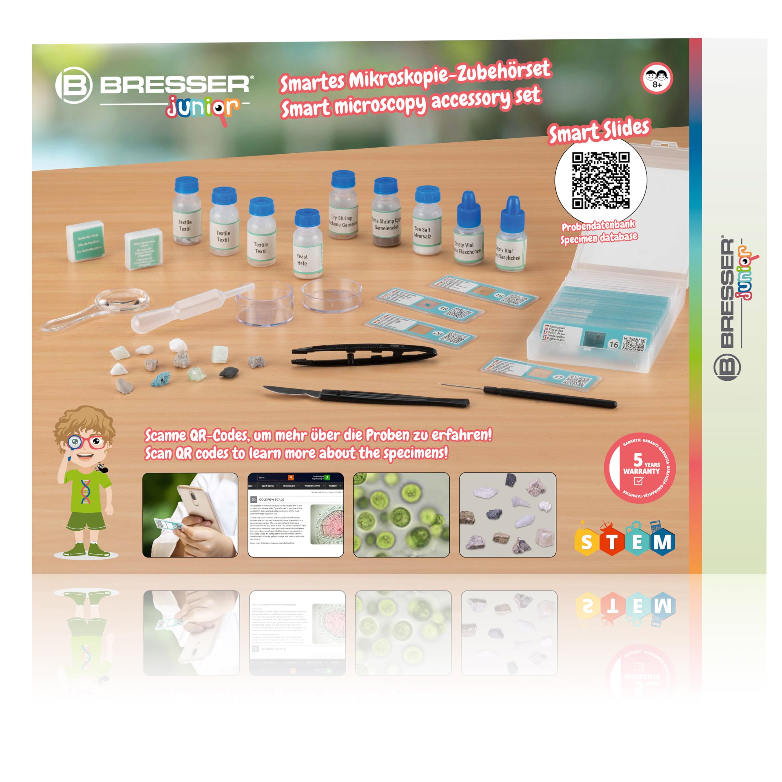 bresser-junior-smartes-mikroskop-zubeh-rset-40-teilig-mit-qr-code image 4