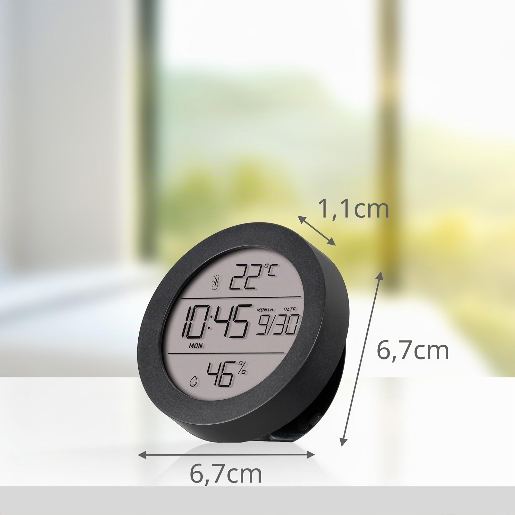 bresser-kienzle-thermo-hygrometer-digital-rund-mit-uhr image 3