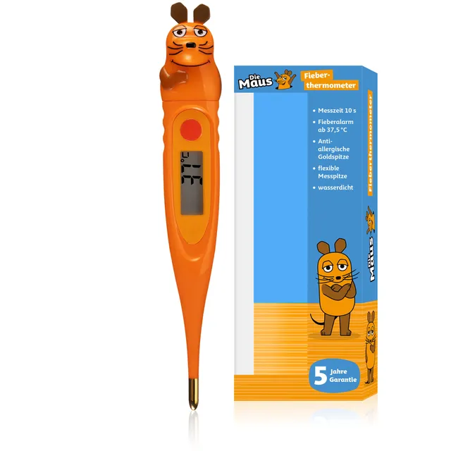 bresser-diemaus-digitales-kinder-fieberthermometer-mit-goldspitze image 1