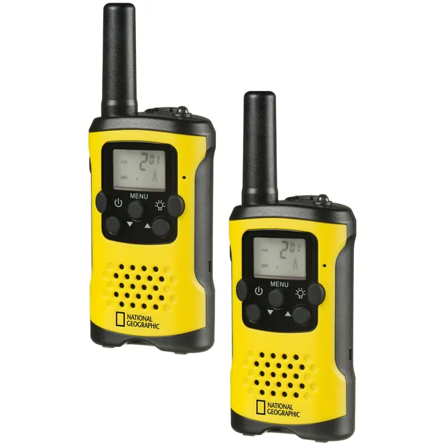bresser-national-geographic-walkie-talkie-2er-set-6-km-schwarz-gelb-9111450 image 1