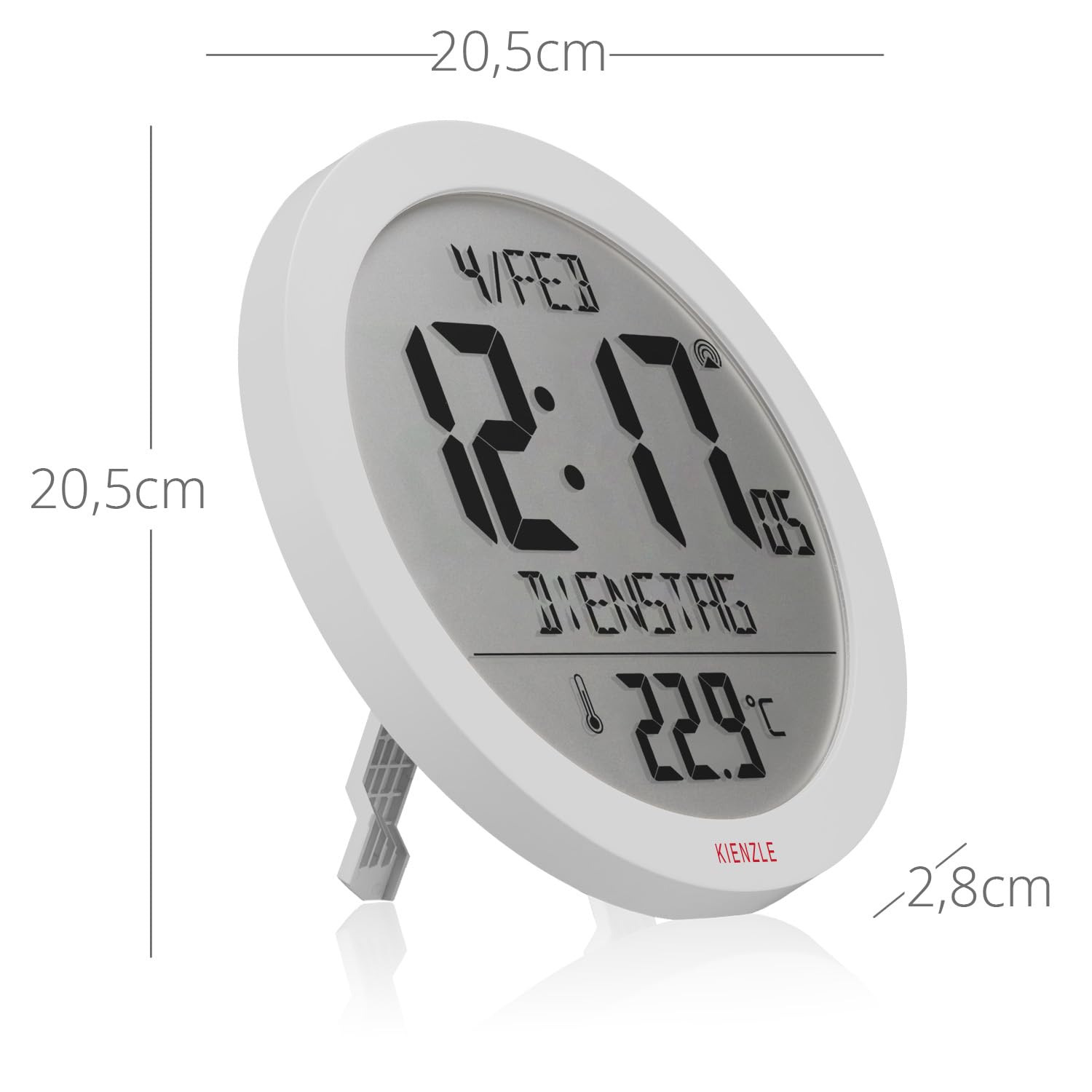 kienzle-dcf-funkwanduhr-18-7-cm-mit-innentemperatur-wei image 5