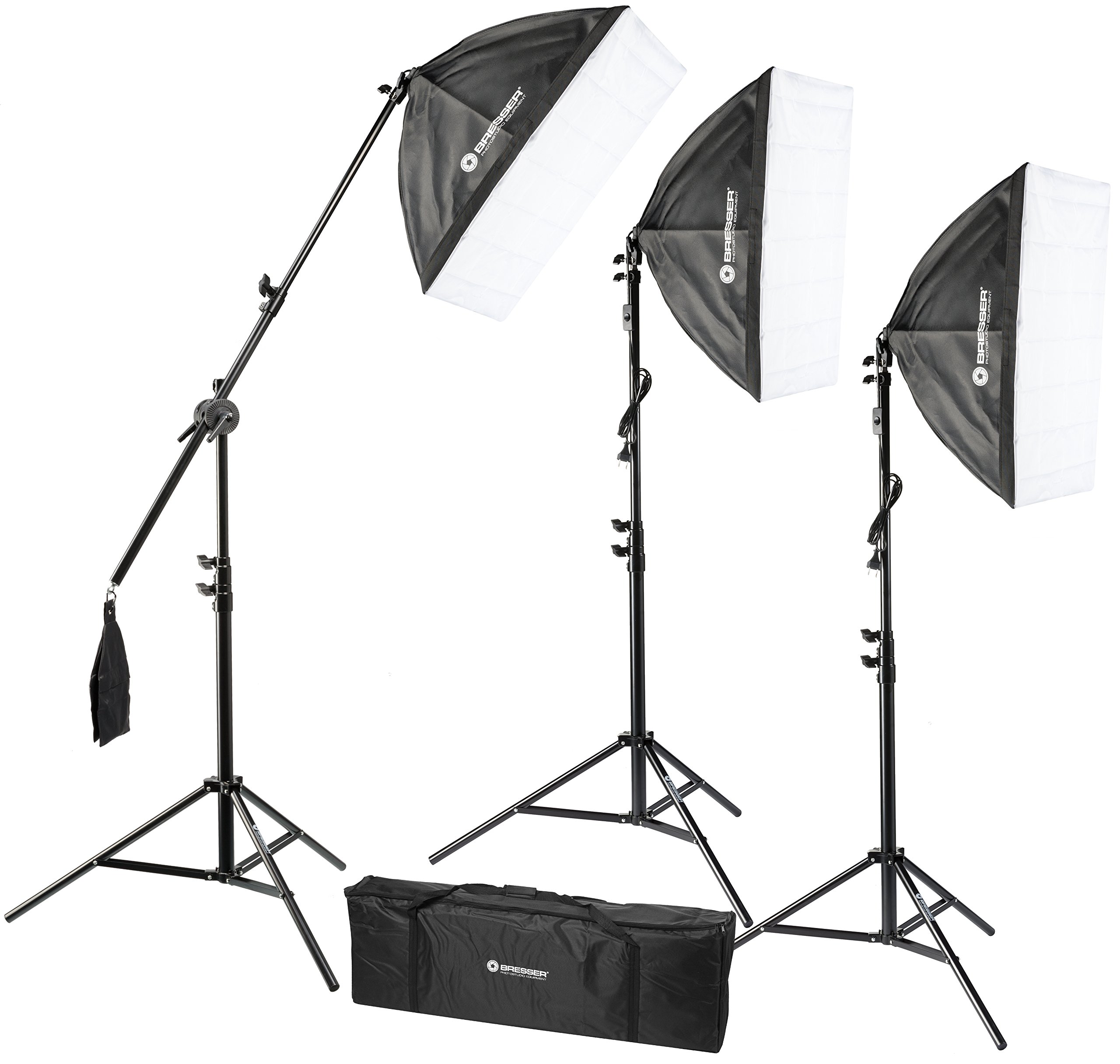 bresser-tageslicht-set-1875w-mit-3x-softbox-50x70-cm-und-lampenstativ image 1
