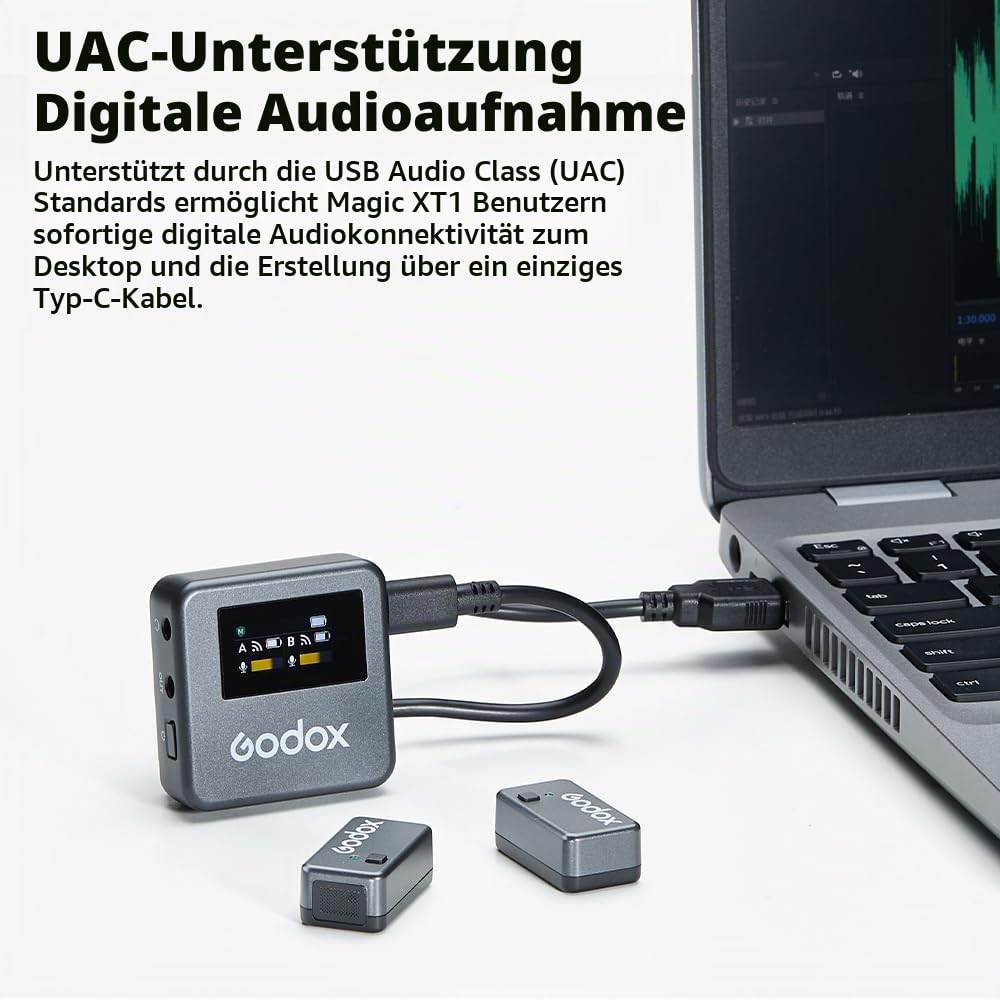 godox-magic-xt1-funk-lavalier-mikrofon-set-2tx-1rx-mit-lade-case-touchscreen image 6