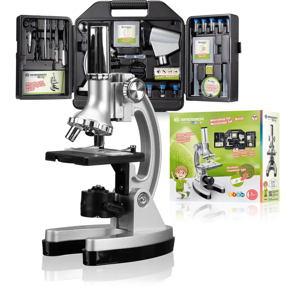 bresser-junior-biotar-300x-1200x-einsteiger-mikroskop-set-mit-koffer image 1