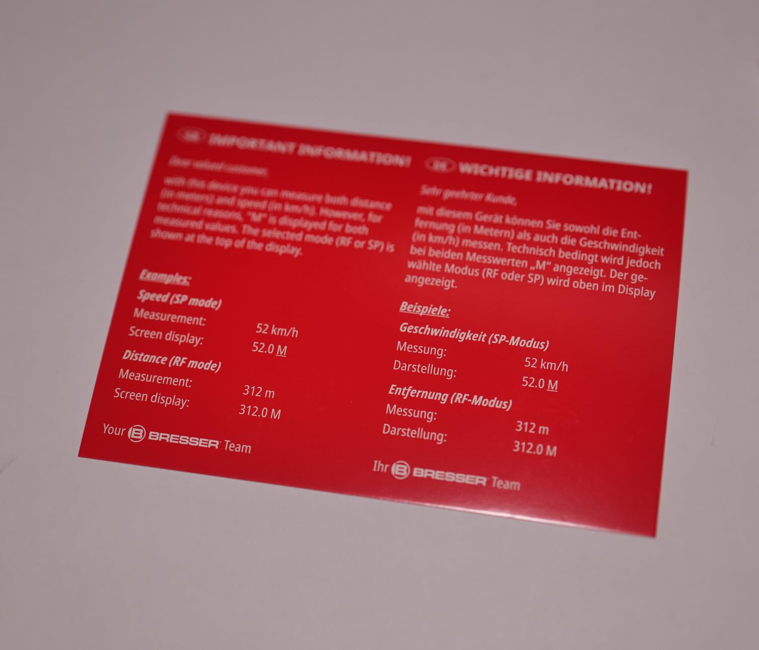 Bei über 500m ungenau