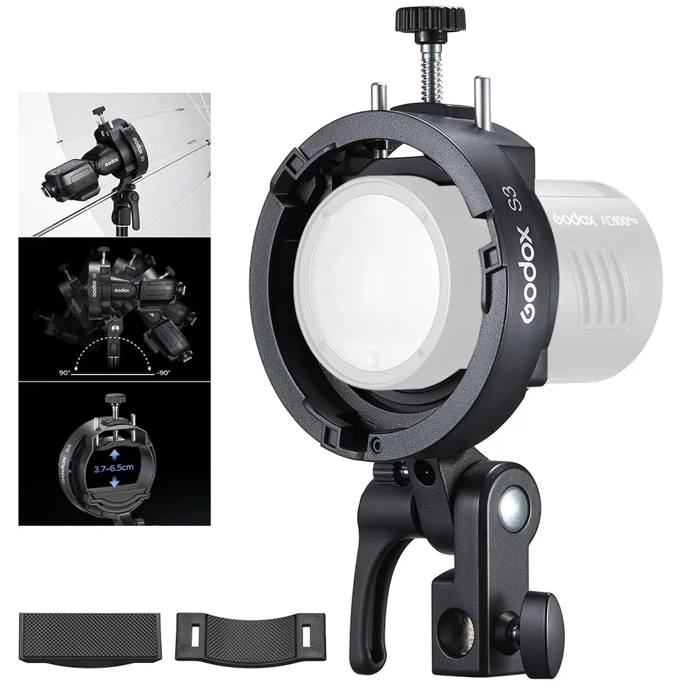 godox-s3-speedlite-halterung-s-type-bowens-f-r-ad200pro-ii-ad300pro-ii-v1pro image 1