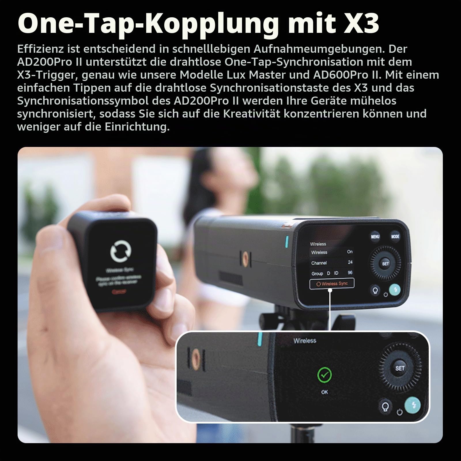 godox-ad200pro-ii-kompaktblitz-200ws-mit-ttl-hss-und-2980mah-akku image 2