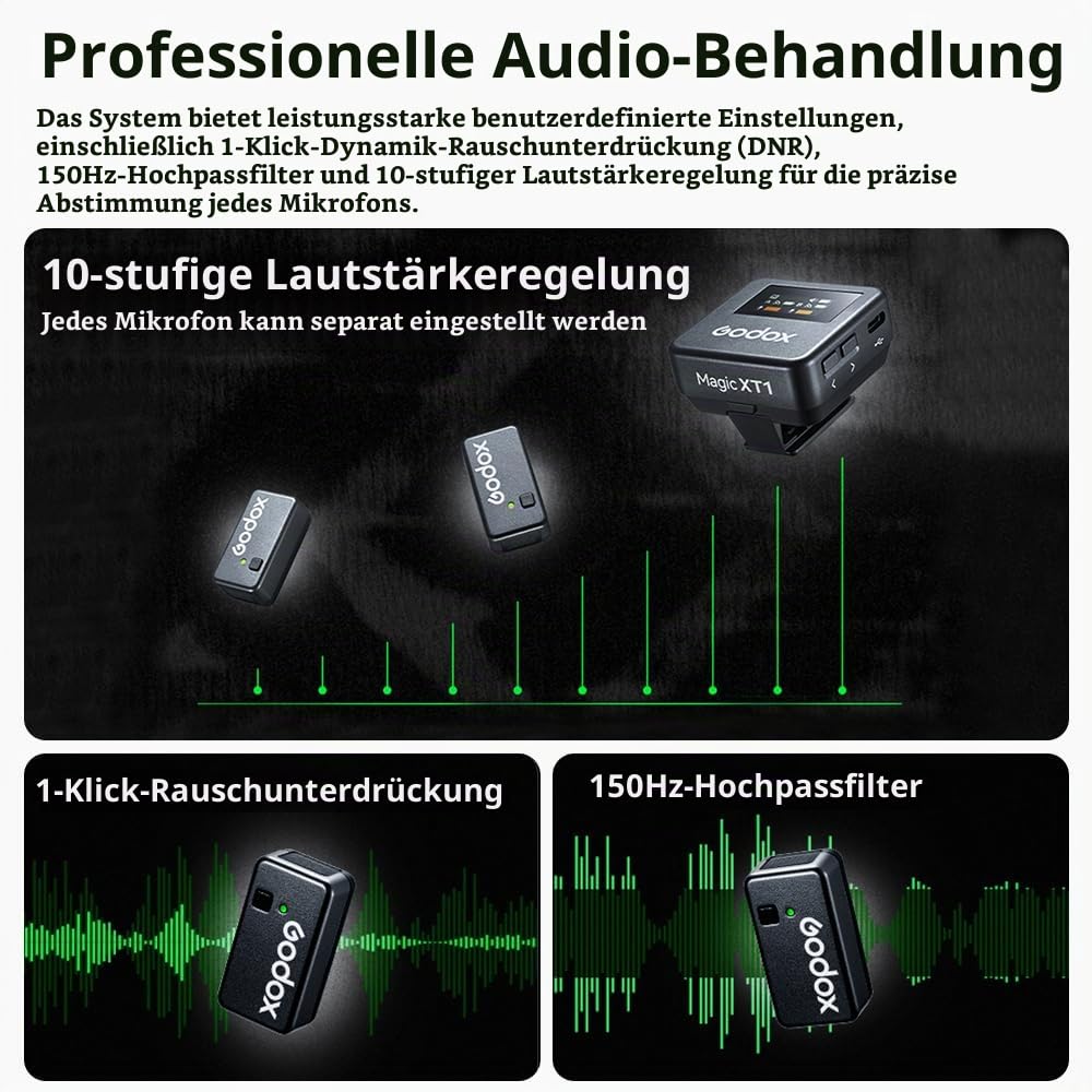 godox-magic-xt1-funk-lavalier-mikrofon-set-2tx-1rx-mit-lade-case-touchscreen image 8