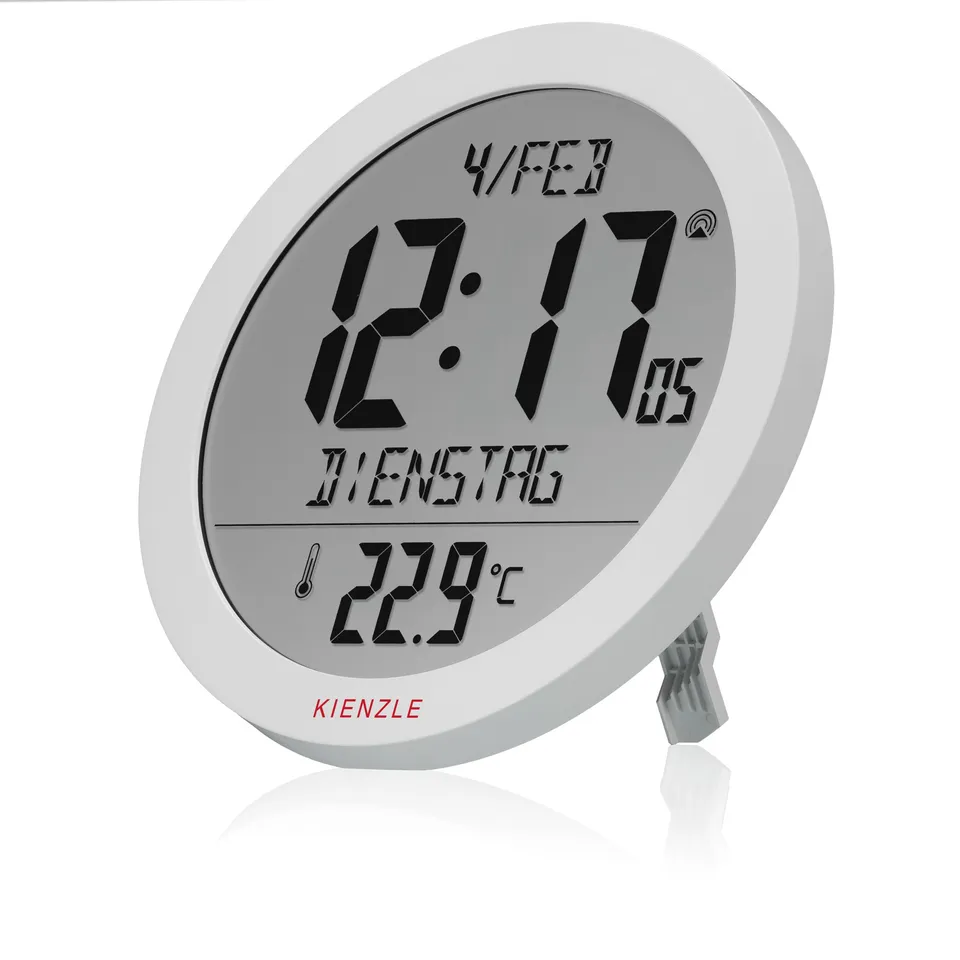 kienzle-dcf-funkwanduhr-18-7-cm-mit-innentemperatur-wei image 1