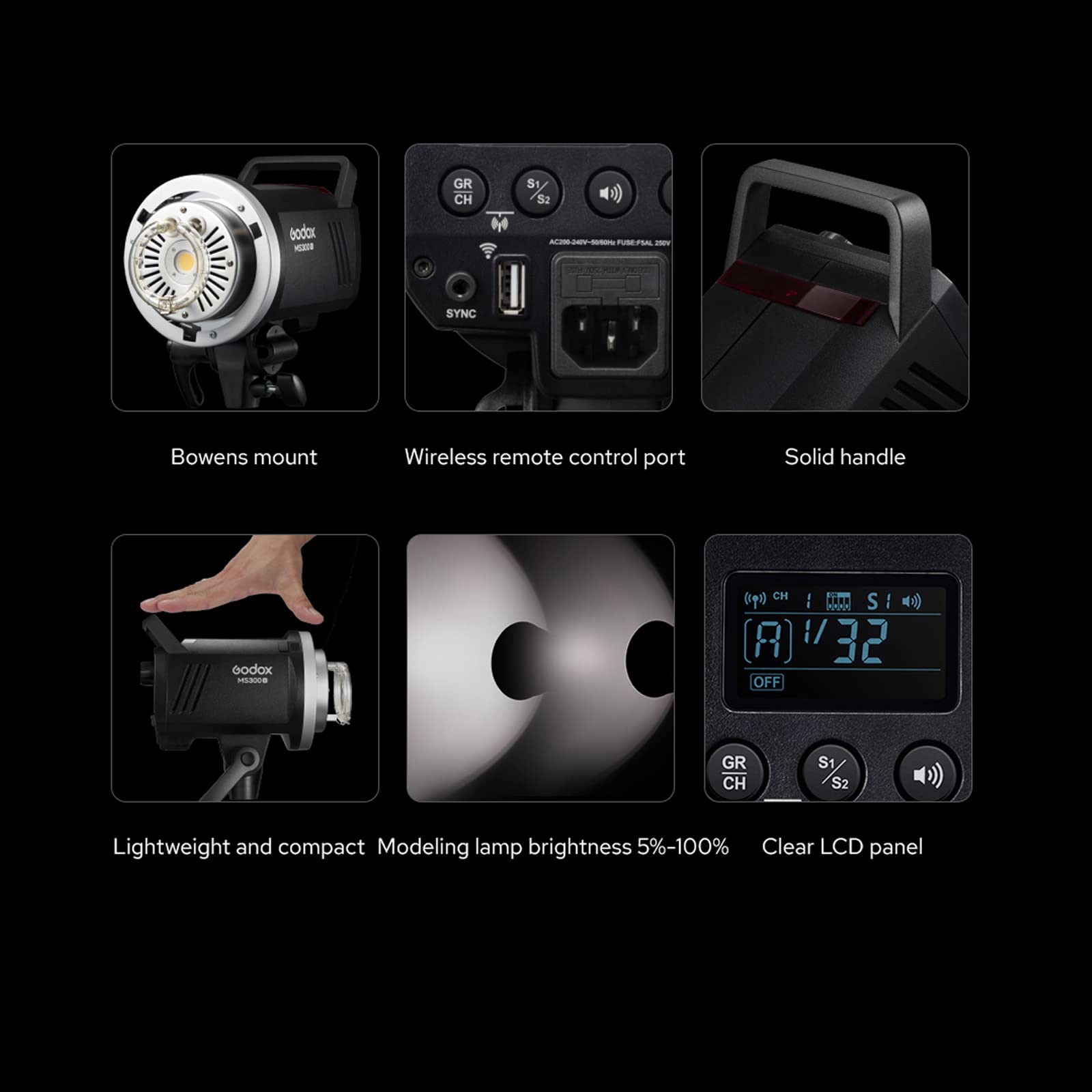 godox-ms300-v-studioblitz-300ws-mit-led-einstelllicht-bowens image 5
