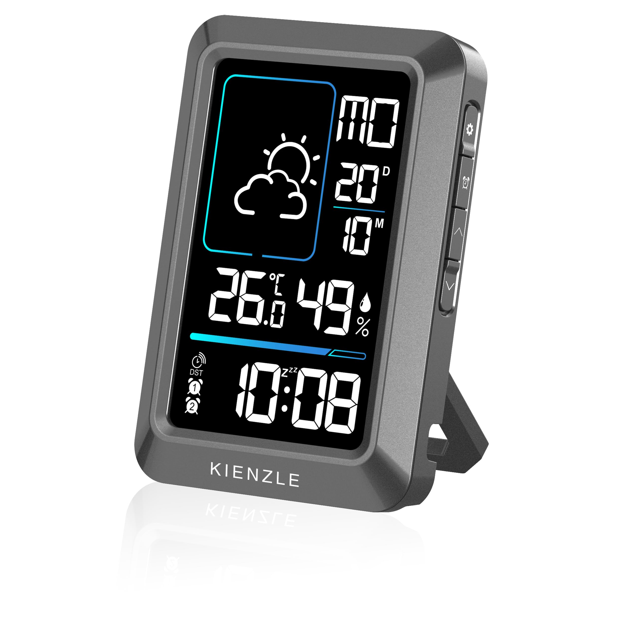 kienzle-kompakt-wetterstation-funk-mit-dcf-uhr-und-wecker image 1