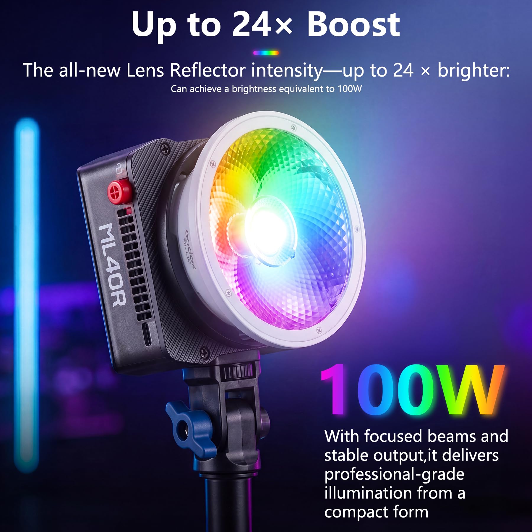 godox-sl100bi-led-videolicht-100w-2800-6500k-bowens-mount image 4