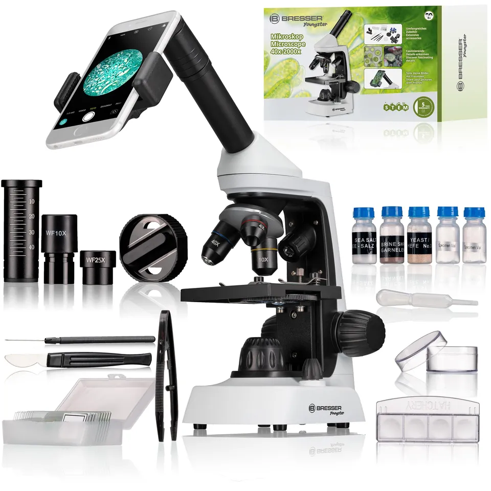 bresser-junior-mikroskop-40x-2000x-mit-smartphone-halterung-und-led image 1