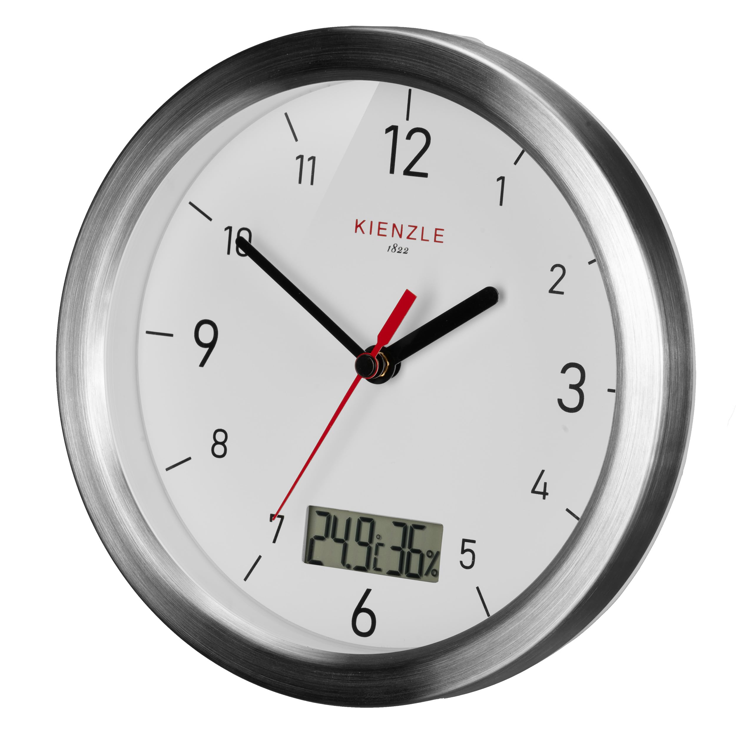 kienzle-dcf-badezimmeruhr-17-cm-wasserdicht-mit-thermo-hygrometer image 1