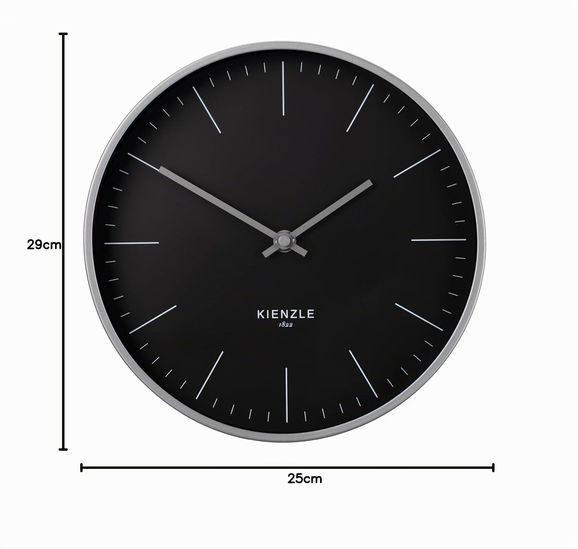 bresser-kienzle-modern-funkwanduhr-25-cm-stahlrahmen-anthrazit image 4