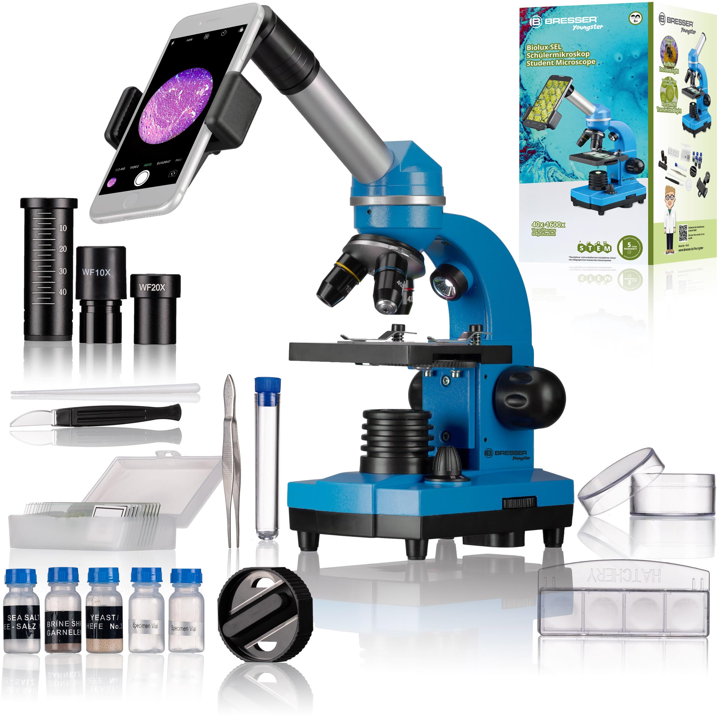 bresser-junior-sch-lermikroskop-biolux-sel-mit-smartphonehalter-barlow-zoom-syst image 1