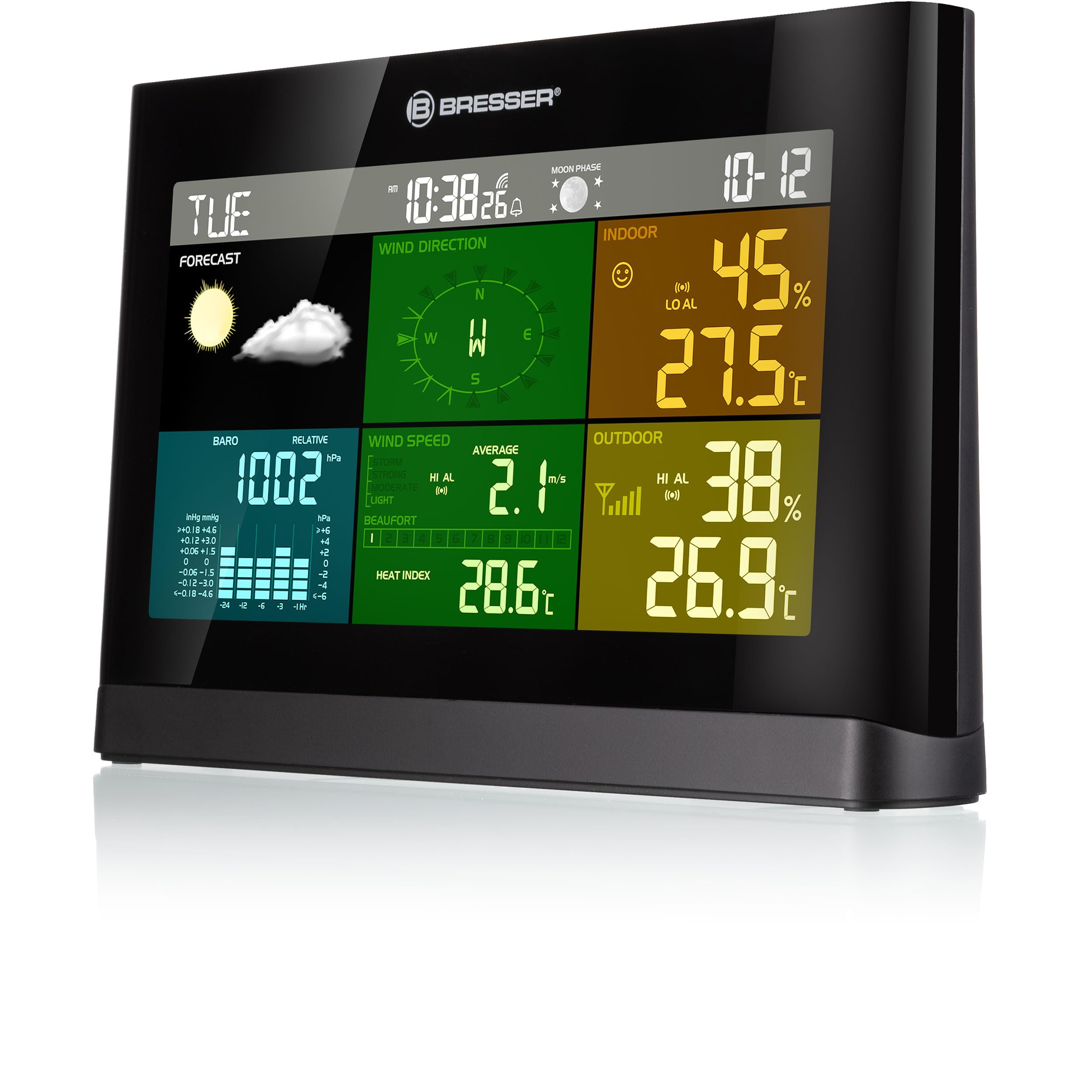 bresser-5-in-1-comfort-wetter-center-funk-wetterstation-mit-farbdisplay image 2