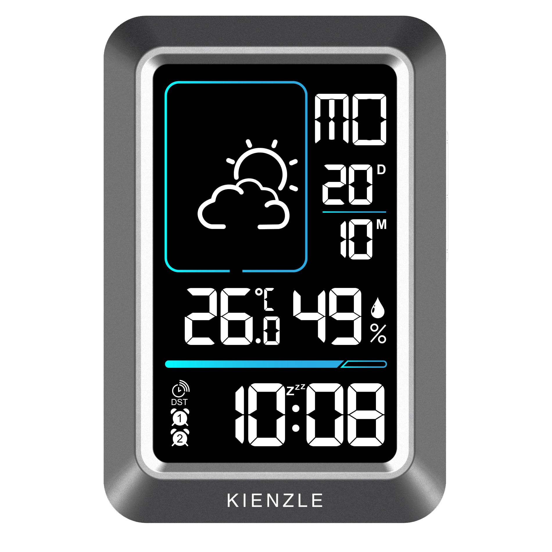 kienzle-kompakt-wetterstation-funk-mit-dcf-uhr-und-wecker image 3