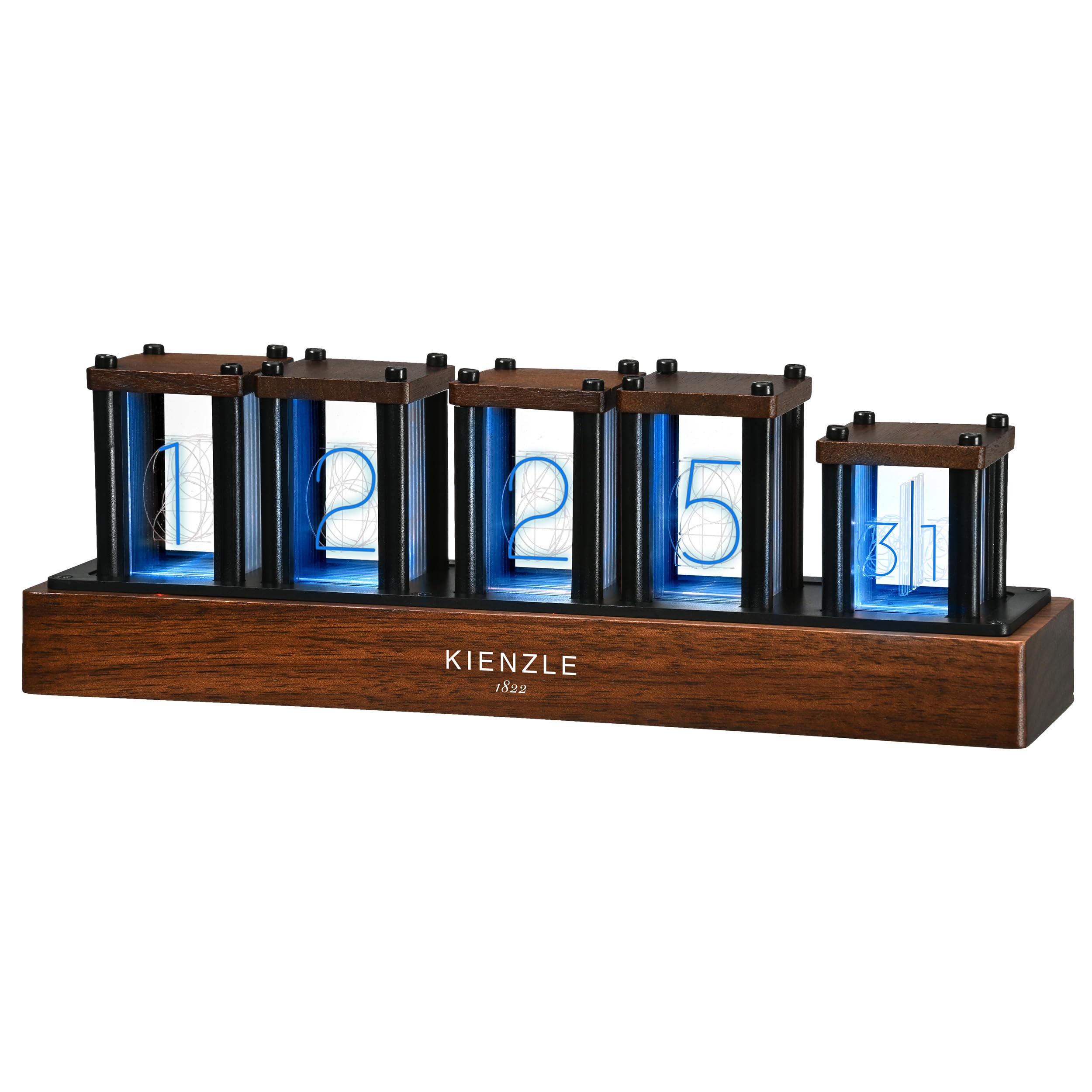 bresser-kienzle-led-nixie-uhr-echt-holz-rgb-1-600-farben-usb-c image 4