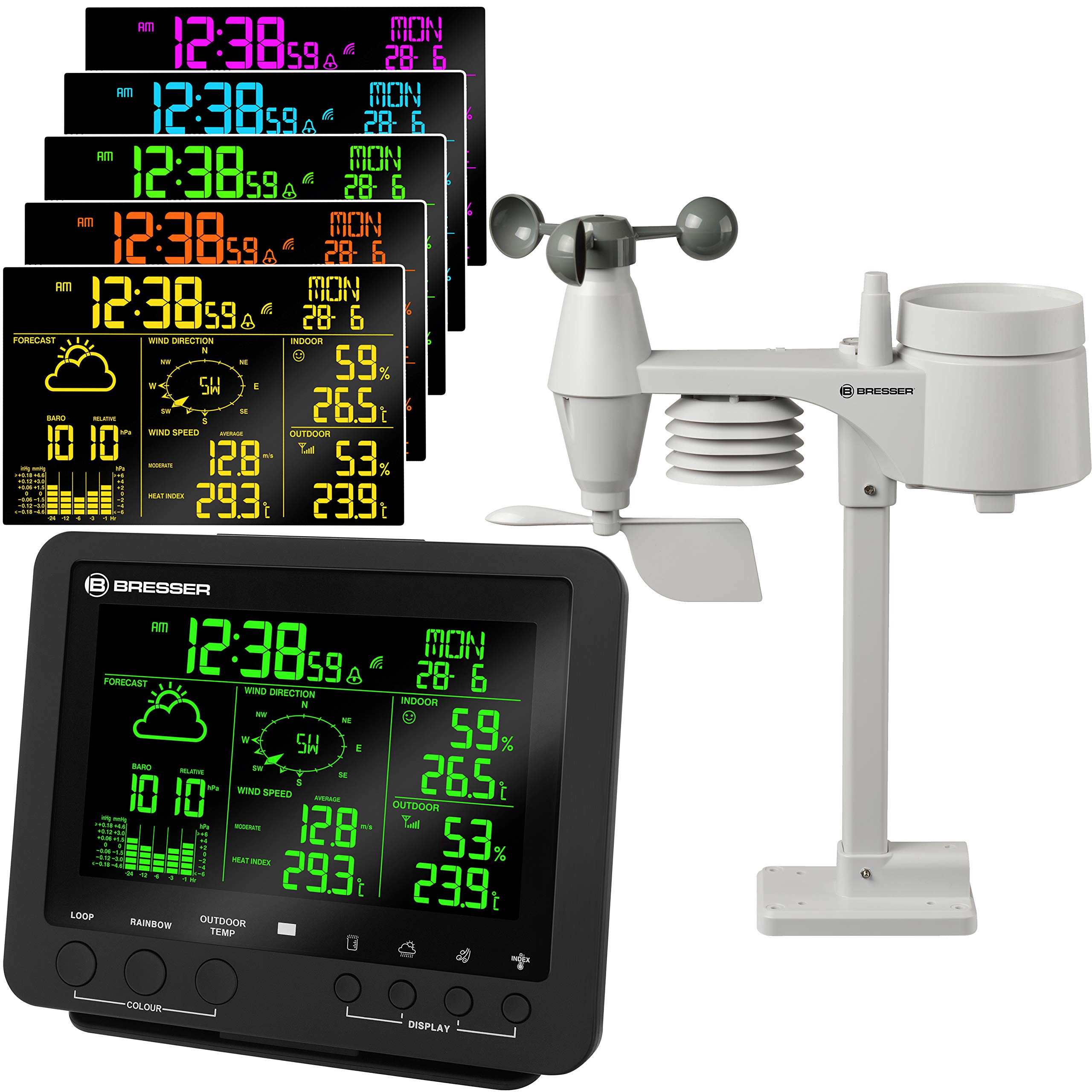 bresser-wetter-center-5-in-1-funk-wetterstation-mit-5-7-zoll-farbdisplay-schwarz image 2