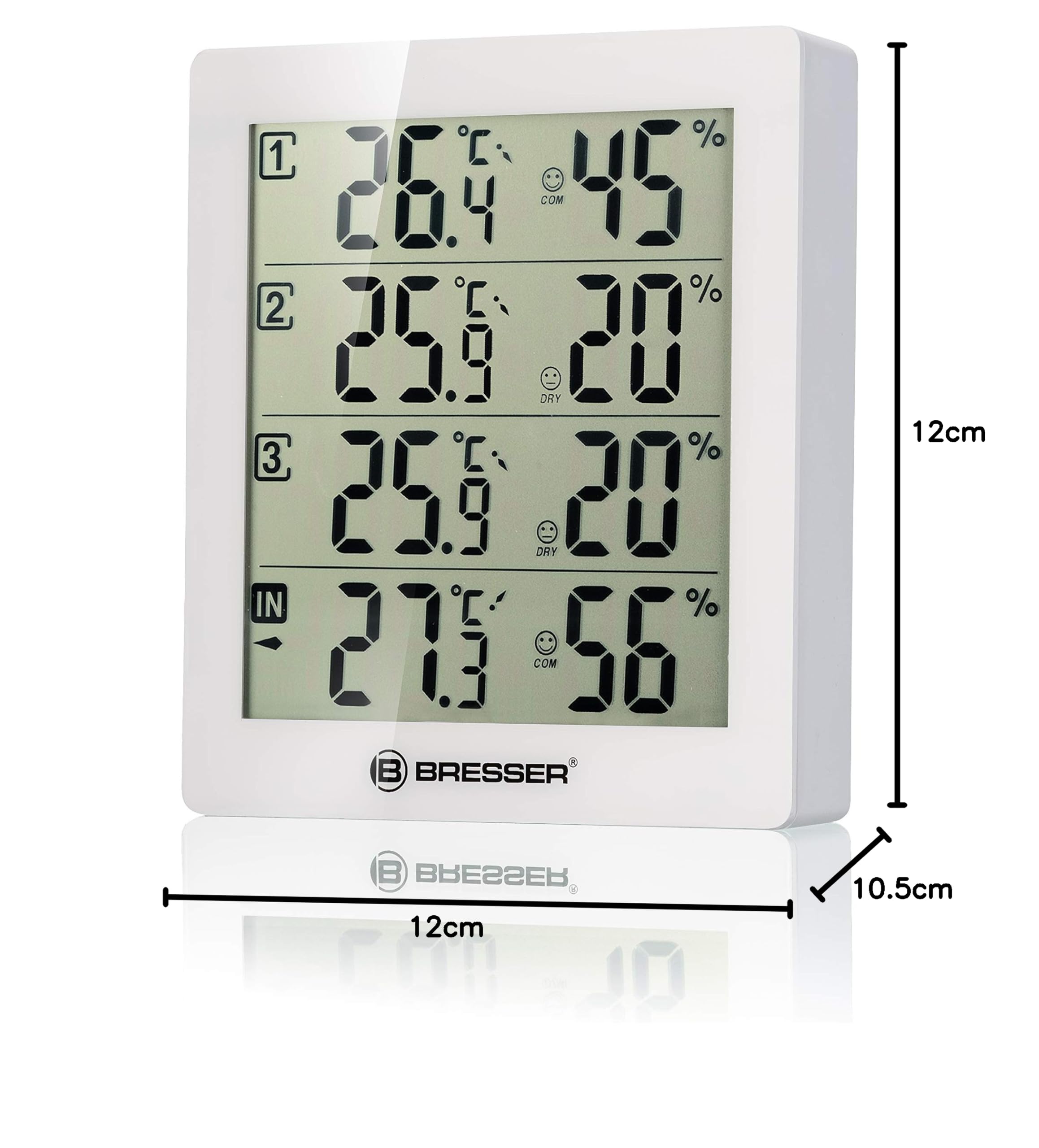 bresser-climatrend-hygro-quadro-thermo-hygrometer-mit-4-messpunkten image 7