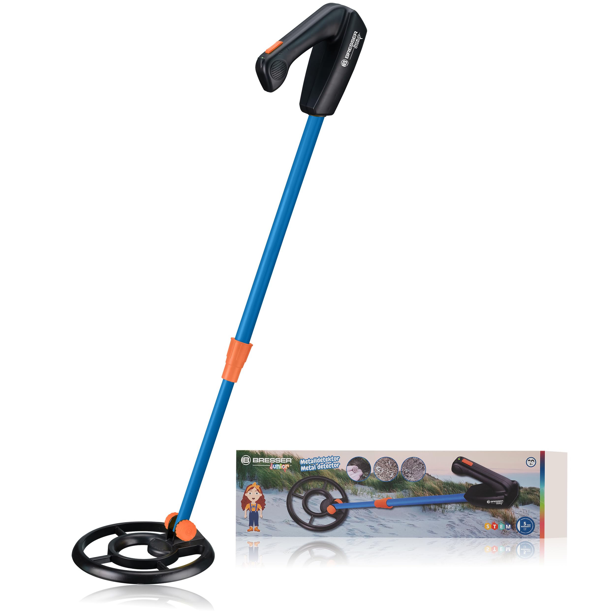 bresser-junior-metalldetektor-f-r-kinder-ab-8-jahren-12-cm-suchtiefe image 1