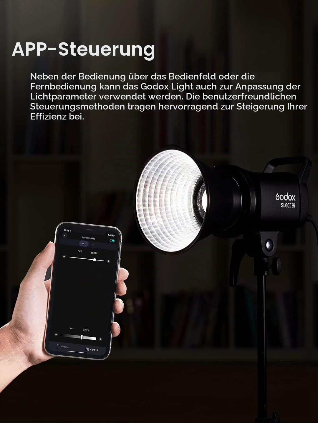 godox-sl60ii-d-led-videoleuchte-2er-set-dauerlicht-kit-mit-softbox-stativ-app image 4