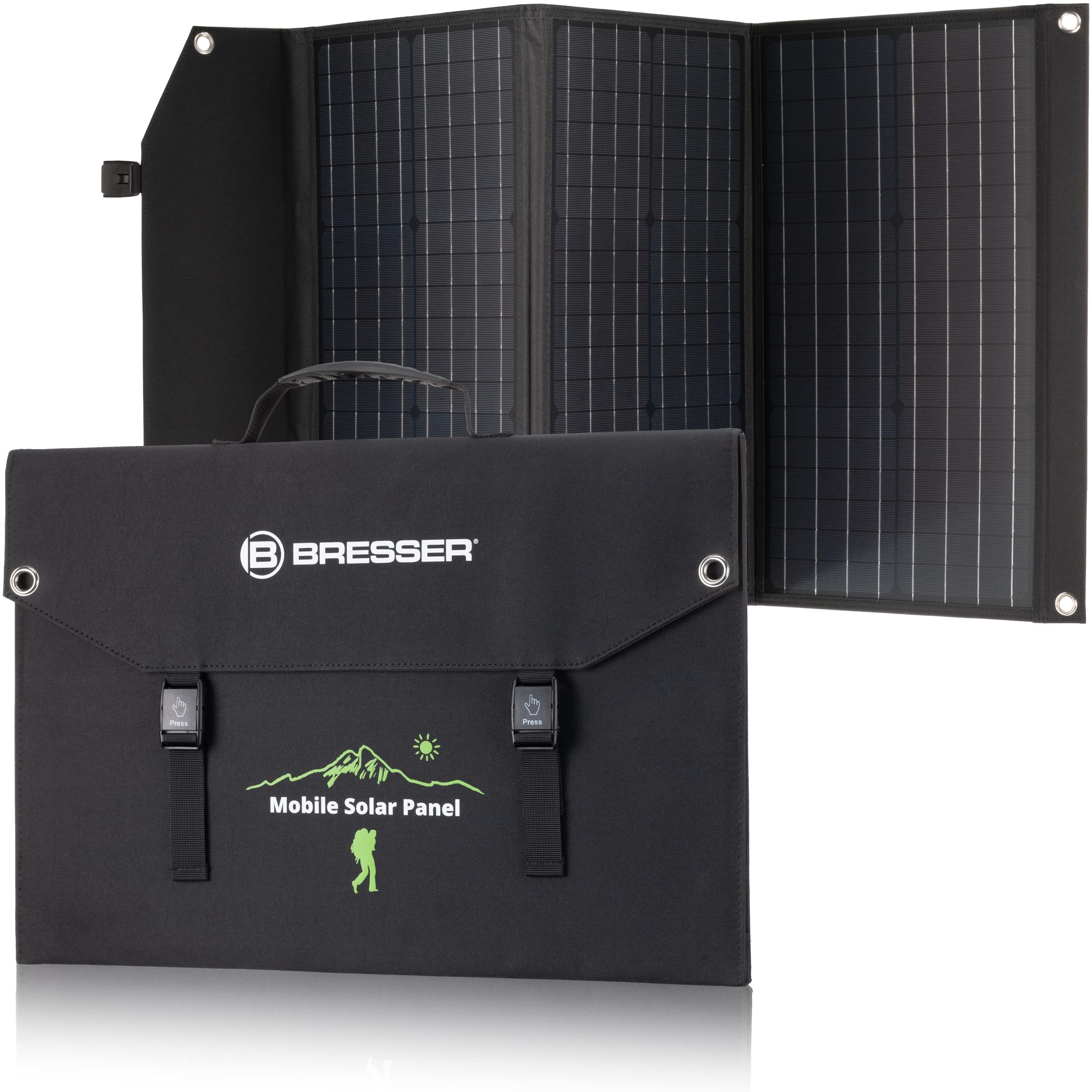bresser-solar-ladeger-t-90w-mit-dc-und-3x-usb-a-anschluss-inkl-qc3-0-schnellladu image 1