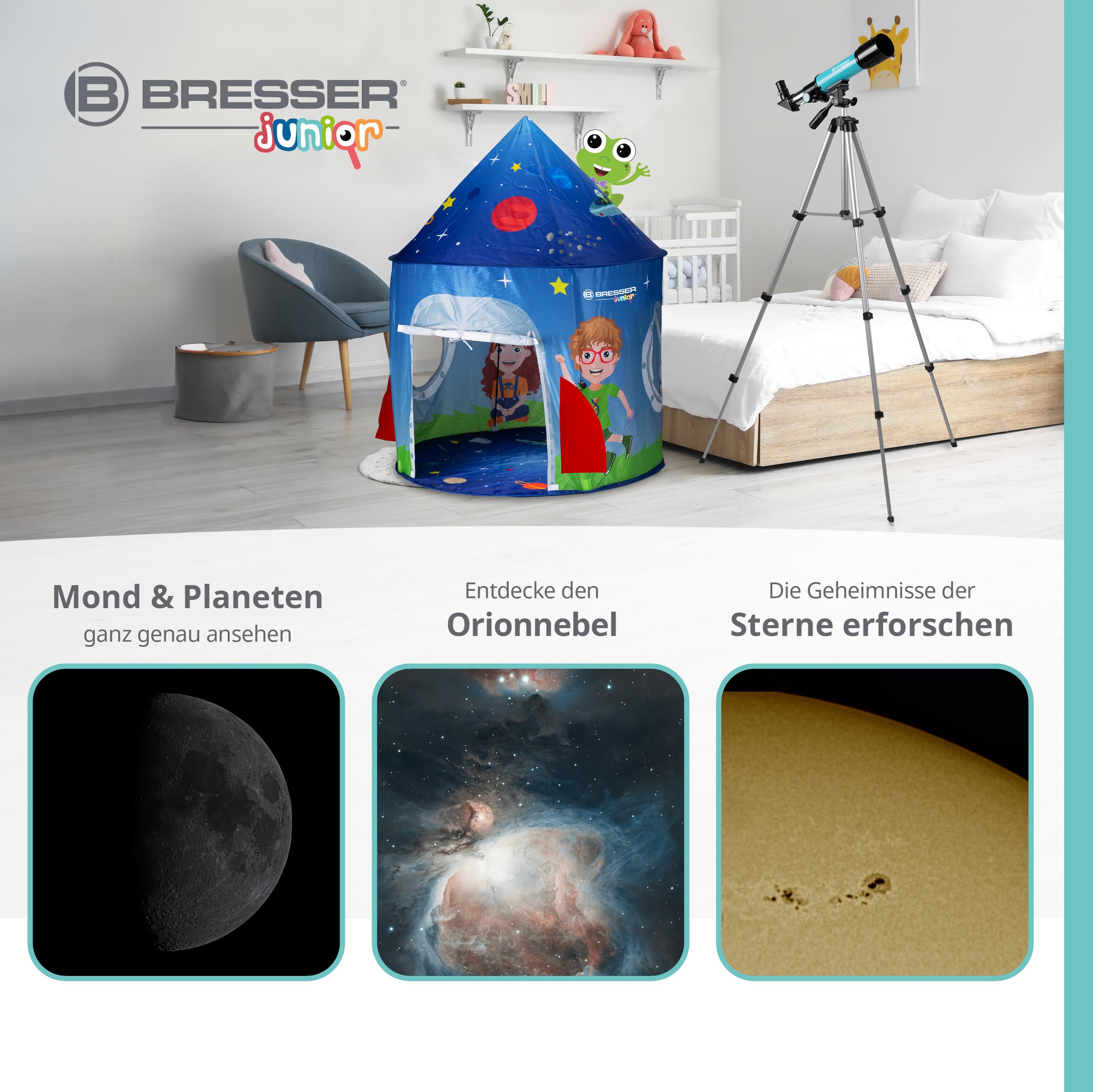 bresser-junior-linsenteleskop-50-360-mit-zelt-kinder-astronomie-set-blau image 5