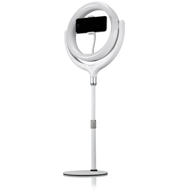 bresser-rl-10b-led-ringlicht-mit-stativ-wei image 1