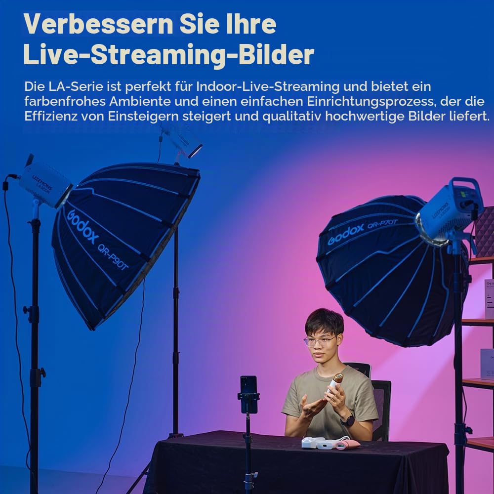godox-litemons-la300r-rgb-cob-videoleuchte-1800k-10000k-bowens image 4