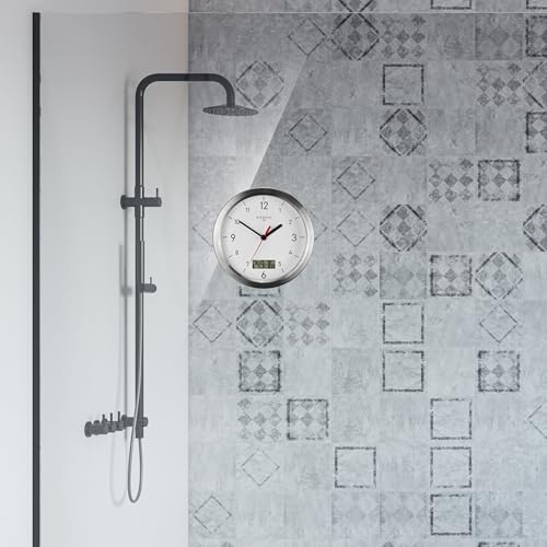 kienzle-dcf-badezimmeruhr-17-cm-wasserdicht-mit-thermo-hygrometer image 8