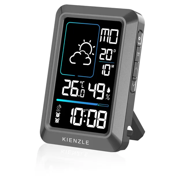 kienzle-kompakt-wetterstation-funk-mit-dcf-uhr-und-wecker image 1