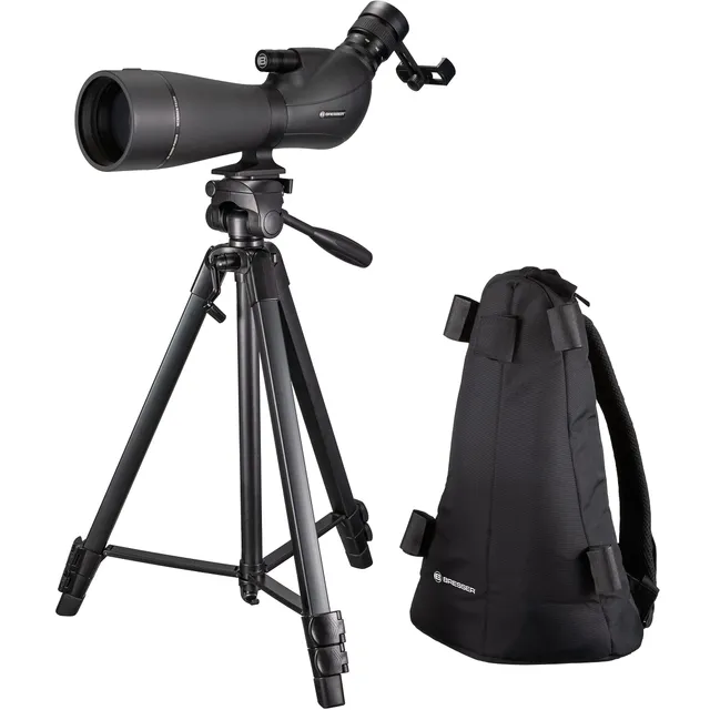 bresser-spolux-20-60x80-spektiv-zoom-spektive-mit-stativ-rucksack-und-smartphone image 1