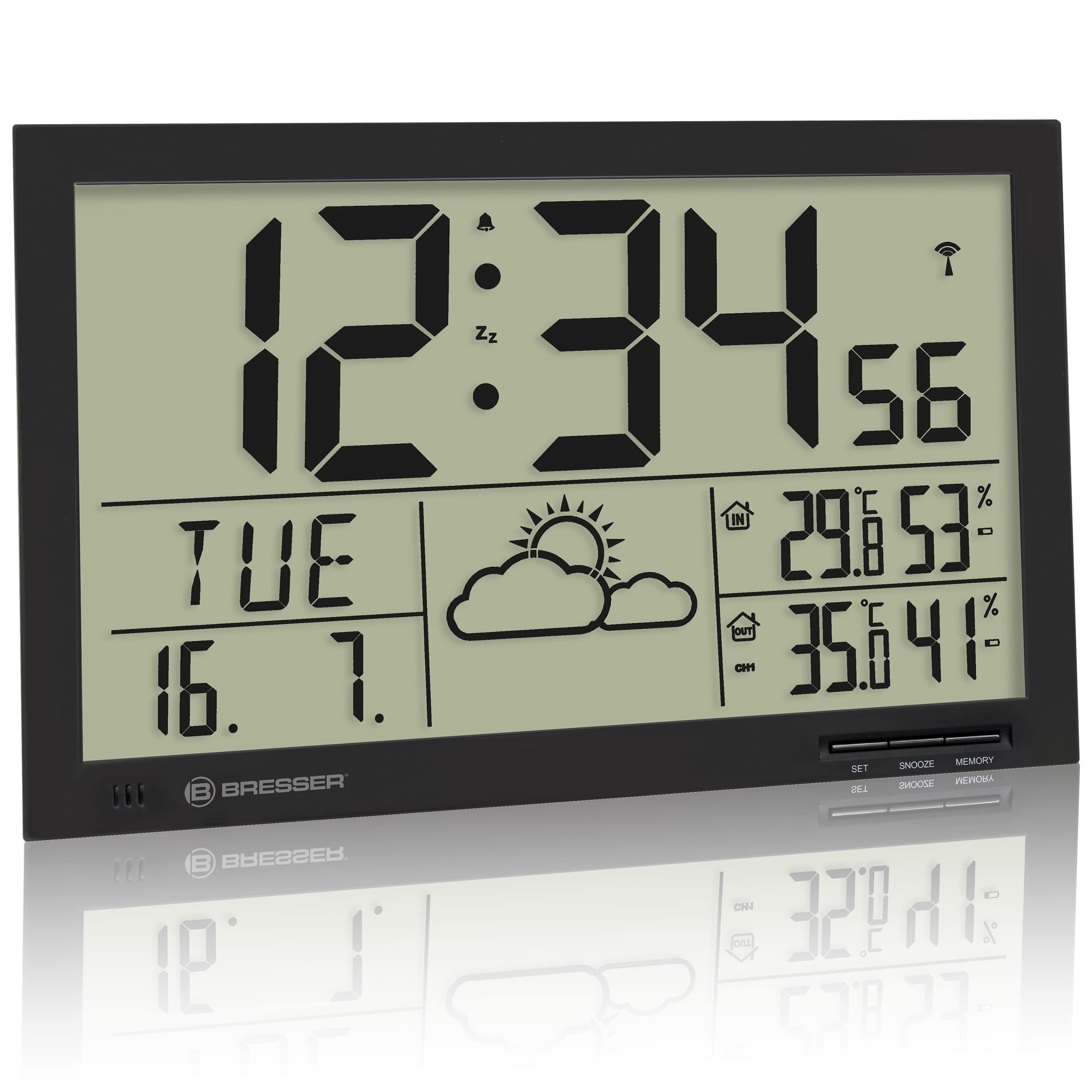 bresser-mytime-jumbo-lcd-funk-wetterstation-mit-au-ensensor-schwarz image 3